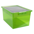 Storsystem Bin, Tray, Tote, Green, High Impact Polystyrene, 12.25 in W, 9 in H CE1953FG-NK0404-1